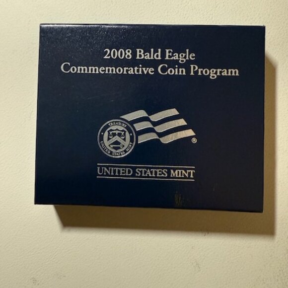 2008-S Bald Eagle Commemorative Half Dollar Proof w/COA Box - Picture 6 of 9